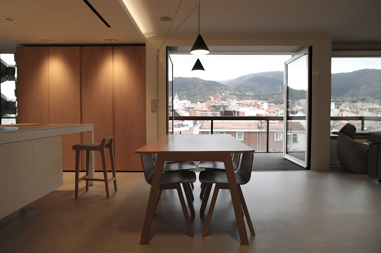 Vista de comedor de IP Bilbao (vivienda)