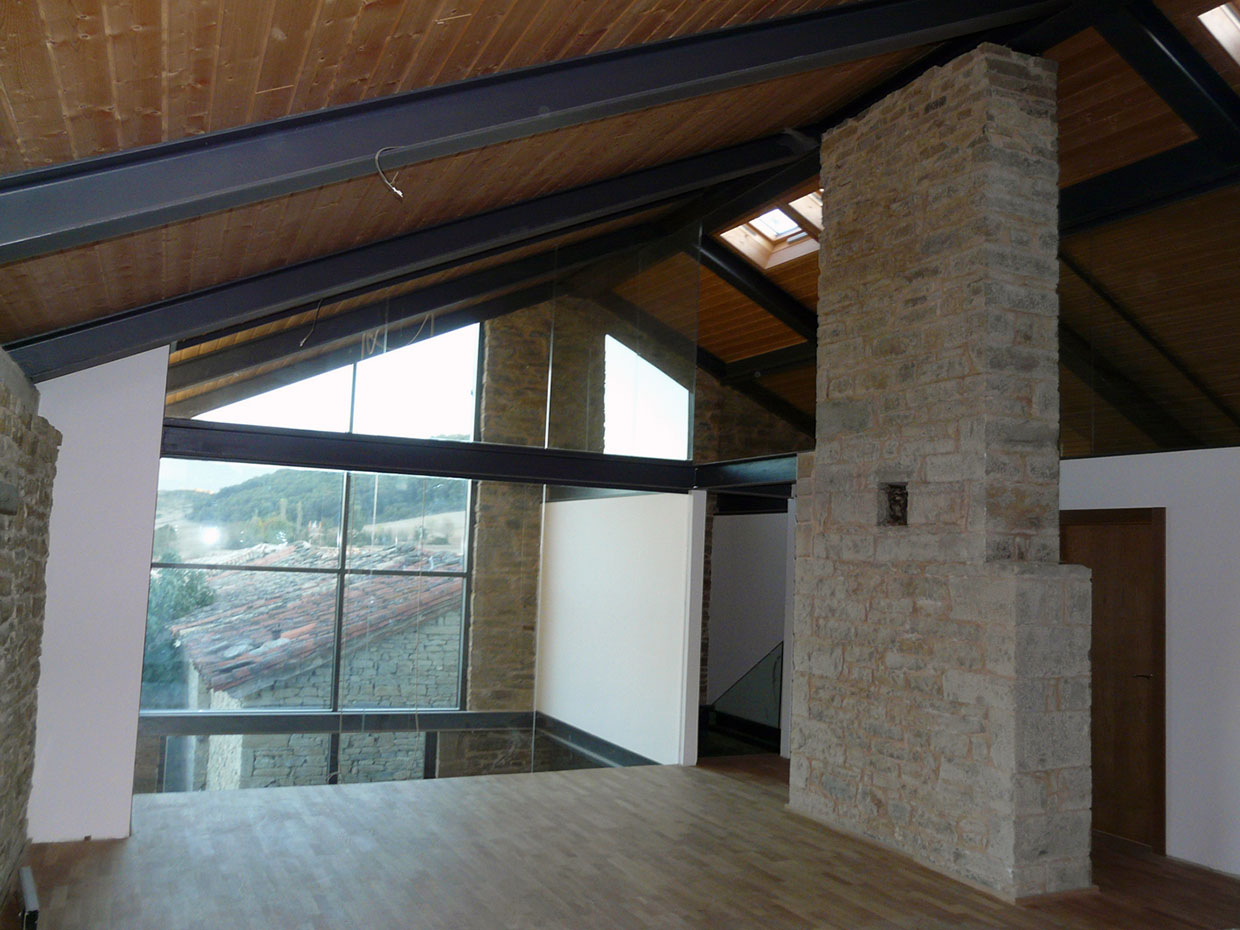 Foto del nuevo piso superior de caserio-lizarraga-izagaondoa