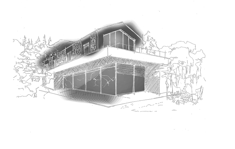 Plano a mano alzada de JC Zalla (vivienda unifamiliar)